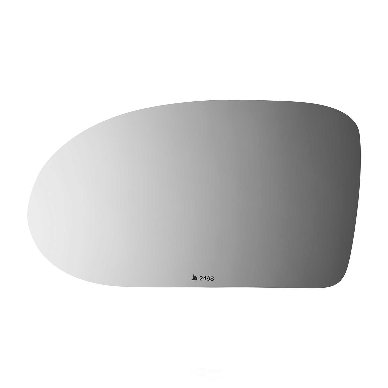 Burco Side View Mirror Replacement Glass - Clear Glass - 2498