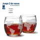 thumbnail image 3 of Vasos para Whisky Bluelander diseño de Mapa 400 ml 2 piezas, 3 of 4