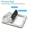 thumbnail image 3 of Square 2Pack PU Leather Flower Tree and Colorful Bird Cruise Luggage Tag with Privacy Cover and Stainless Steel Ring - Suitable for Travel Handbags Backpacks Luggage Tags, 3 of 6