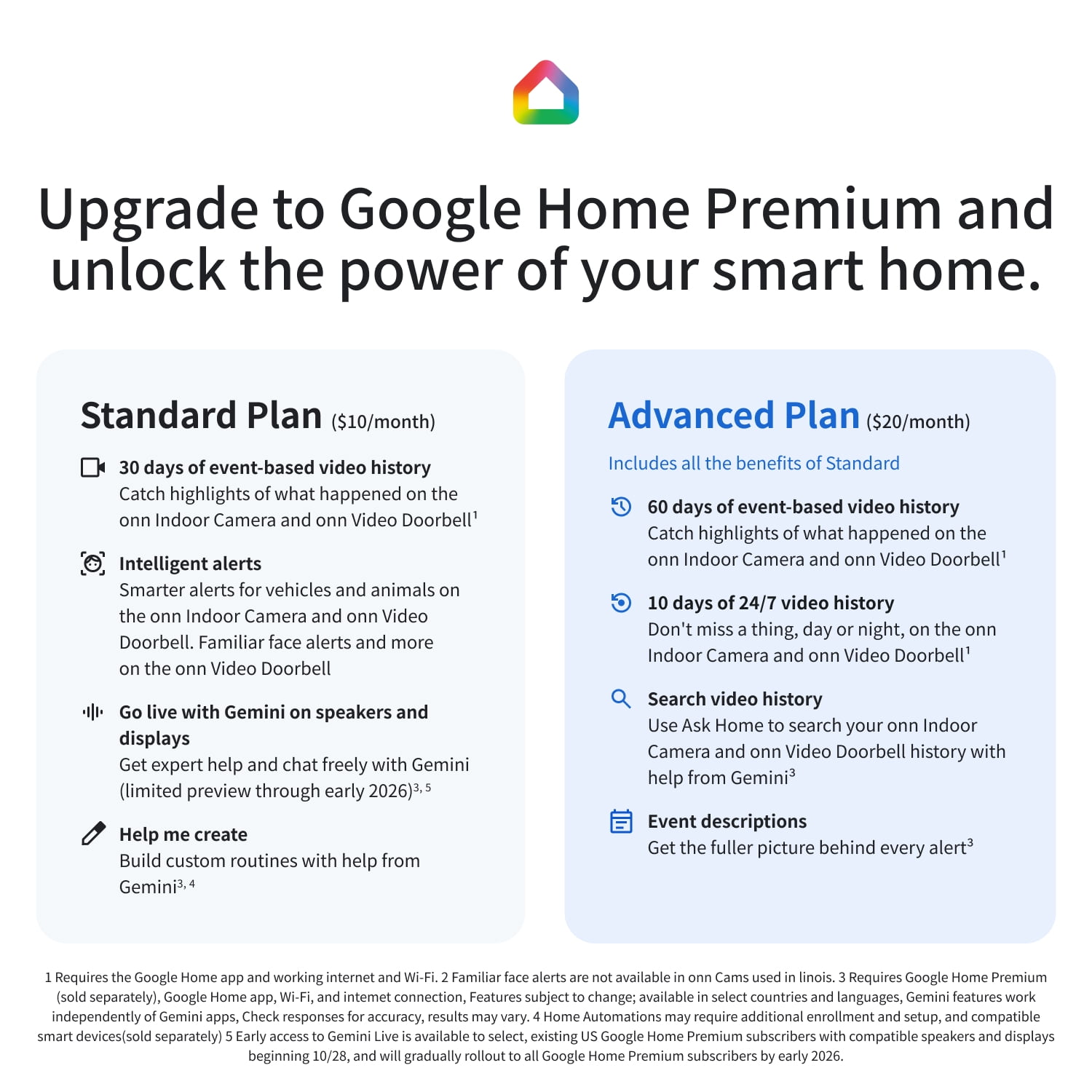 onn Video Doorbell Wired, with Google Home and Gemini, Head to Toe View, 1200p HDR – Search Video History, Event Descriptions (Existing Doorbell Wiring Required)