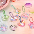thumbnail image 2 of LYMAYTER Key Chain Pendant Keychain Pendant Set - 10Pcs/Set, Glitter Beaded, DIY, 2 of 9