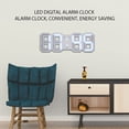thumbnail image 3 of 3D Digital Wall Clock, Large 3D ABS Plastic 3D Alarm Clock, LED Digital Alarm Clock Color Optional For Living Room Home Bedroom Office, 3 of 8