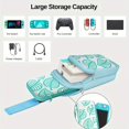 thumbnail image 3 of Travel Bag For Switch/Lite/OLED/Steam Deck, Waterproof Backpack Carrying Shoulder Chest Bag Case For SD Console Accessories green, 3 of 6