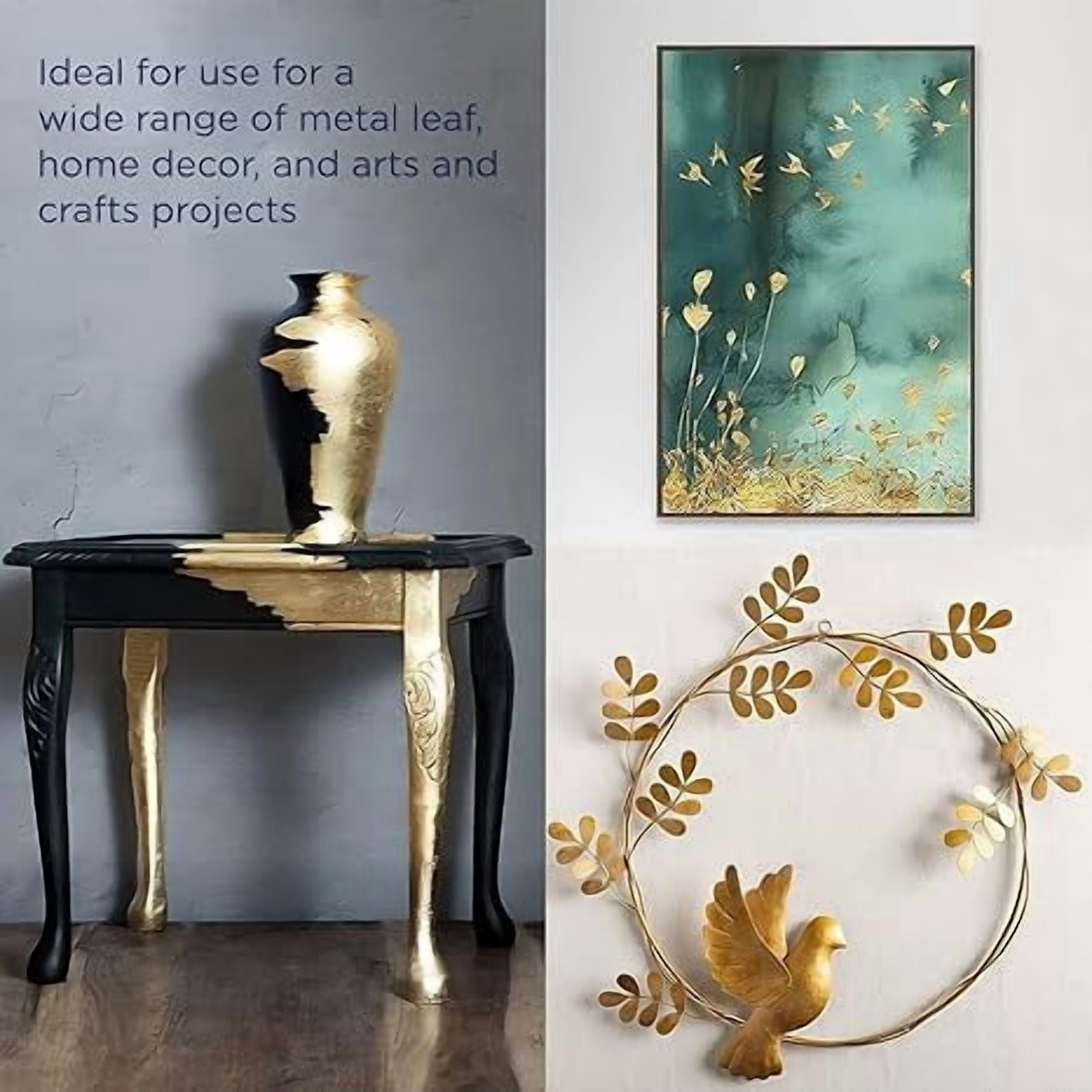 Bluebird Gold Leaf Adhesive 33.8 Fl Oz Gilding Adhesive, Leafing Glue for Art and Craft
