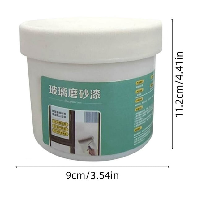 Pintura esmerilada para vidrio, translúcida, impermeable y antimirones, a base de agua, de 300 ml, para uso en oficina y hogar.