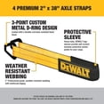 thumbnail image 2 of Kit de correas de amarre para ejes DEWALT DXBC80005 negro/amarillo 2 x 38, 2 of 9