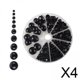 thumbnail image 1 of Ojos de Seguridad Soledad para Manualidades de Cristal Negro 358 Unidades, 1 of 4