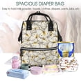 thumbnail image 4 of Wukai Different Butterflys Mummy Backpac,&nbsp;Diaper Bag Purse Breast Pump Bag Purse Diaper Bag for swim,gym,workout,large capacity backpack, 4 of 5