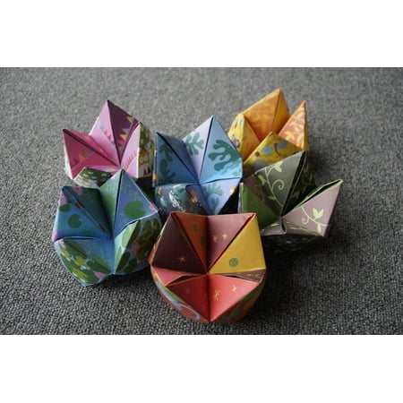 Laminated Poster Paper Folded Heaven And Hell Origami Colorful Poster Print 24 X 36