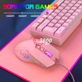 thumbnail image 2 of YOPTOP Gaming Mouse Wired  USB Computer Mouse with 4 Adjustable DPI  RGB Backlit LED  Side Buttons  Ergonomic Optical Mice for PC  Laptop  Windows  Mac  Vista  Linux  Gamer,typec, 2 of 10