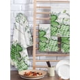 thumbnail image 2 of St. Patrick's Kitchen Dish Towels for Drying Dishes Set of 4, Lucky Shamrock Green Eucalyptus Floral Farm Wooden Waffle Weave Microfiber Hand Tea Bathroom Towels Quick Dry & Absorbent Towel 15.7x23.6, 2 of 7