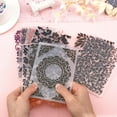 thumbnail image 4 of 9Pcs 9 Styles Embossing Folders Concave Convex Embossing Stencils Plastic Embossing Folders Photo Templates, 4 of 8