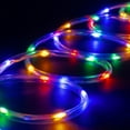 thumbnail image 4 of WYZworks 20ft Colorful LED Outside Rope Light - 8 Modes, Waterproof Permanent Outdoor Accent Lighting w/Remote, Flexible Clear Tube, ETL Certified, Exterior Christmas Patio Palm Tree Yard Ambient, 4 of 8