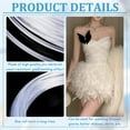 thumbnail image 4 of Plastic Boning Corset Strips Lingerie Bra Wedding Dress Sewing Accessories White 2mm 10m/bundle, 4 of 6