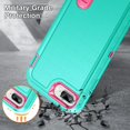 thumbnail image 6 of for iPhone 8 Plus Case,Case for iPhone 7 Plus/6S Plus/6 Plus Case with Build-in Kickstand,Heavy Duty Protection Shockproof Anti-Scratch Slim Fit Protective Sturdy Hard Cover,Grey/Green, 6 of 18
