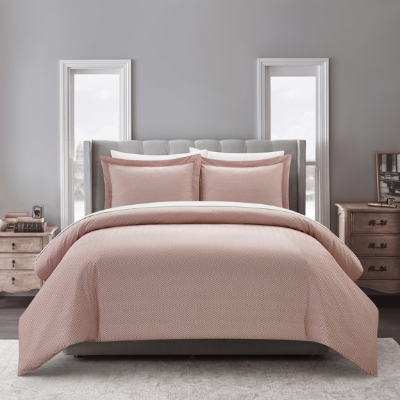 Aurel 3 or 2 Piece Duvet Cover Set Herringbone Pattern