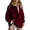503_Wine, variant on YEJIMAN Fall Sweatshirts for Women Sweatshirt Oversized Casual Long Sleeve Button Neck Pullover Tops Fashion Outfits Clothes Women's Sweatshirt Black