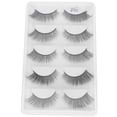 thumbnail image 2 of Pestañas postizas gruesas, 5 pares de pestañas postizas rizadas, densas y gruesas, maquillaje, pestañas postizas, innovación moderna, 2 of 9