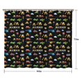 thumbnail image 5 of Cartoon Traffic Vehicles Signs Black Pattern Shower Curtain 84"x72" ,Bathroom Decorative Shower Curtains Set with 12 Hooks,Modern Waterproof Washable Shower Curtain, 5 of 6