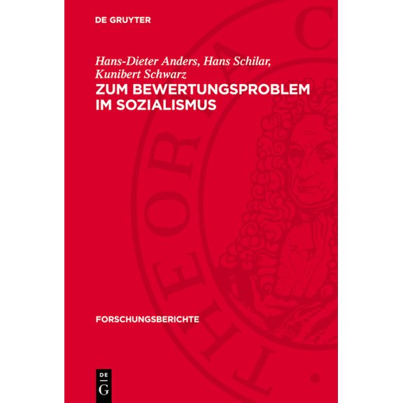 Forschungsberichte Zum Bewertungsproblem Im Sozialismus, Book 12, (Hardcover)