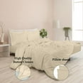 thumbnail image 4 of ROYALE Sand Duvet Cover Full Size - Washed Duvet Cover Set, 3 Piece Double Brushed Duvet Covers with Button Closure - 1 Duvet Cover 80x90 inches and 2 Pillow Shams - Comforter Cover, 4 of 8