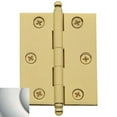 thumbnail image 3 of Baldwin 1080260I Ball Tip Radius Corner Hinge, Polished Chrome - Set of 2, 3 of 3