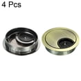 thumbnail image 4 of Cable Hole Cover, 2-1/8 Inch Zinc Alloy Desk Grommet for Wire Organizer, 4 Pcs (Bronze Tone), 4 of 4