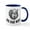 White/Navy Inside, variant on CafePress - Big Bad Wolf Mug - 11 oz Ceramic Mug - Novelty Coffee Tea Cup