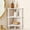 White, variant on 3-Tier Free Standing Corner Shower Caddy, Bamboo Wood Bathroom Shower Shelf for Inside Shower Organizer & Storage Foot Rest Shower Stool