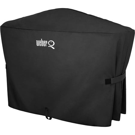 Weber - Rolling Cart Grill Cover for Q 2000/3000 grills - Black