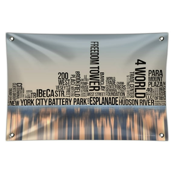New York City NY Word Skyline Home Business Office Sign
