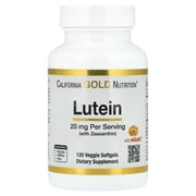 California Gold Nutrition Lutein with Zeaxanthin from Marigold Extract, 20 mg, 120 Veggie Softgels