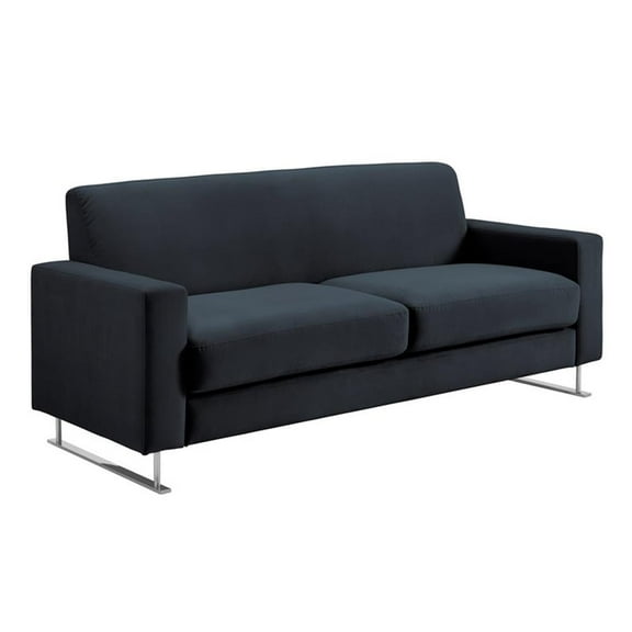 Elle Decor Baylie Sofa - French Cobalt Velvet