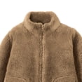 thumbnail image 4 of Wxirdiow Toddler Fleece Jacket Girls Jacket Coat Winter Warm Fluffy Tie Dye Fleece Jackets Cardigans Cute Comfy Casual Fashion Kids Outwear Coffee Size,10-11 Years, 4 of 4