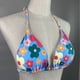 thumbnail image 3 of Bikini de tanga con cuello halter coqueto en color sólido Trajes de baño para mujer, 3 of 7