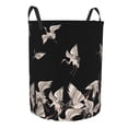 thumbnail image 2 of Kll Japanese White Crane Waterproof Foldable Laundry Hamper Bucket With Handles For Storage Bin,Kids Room,Home Organizer (Small), 2 of 8