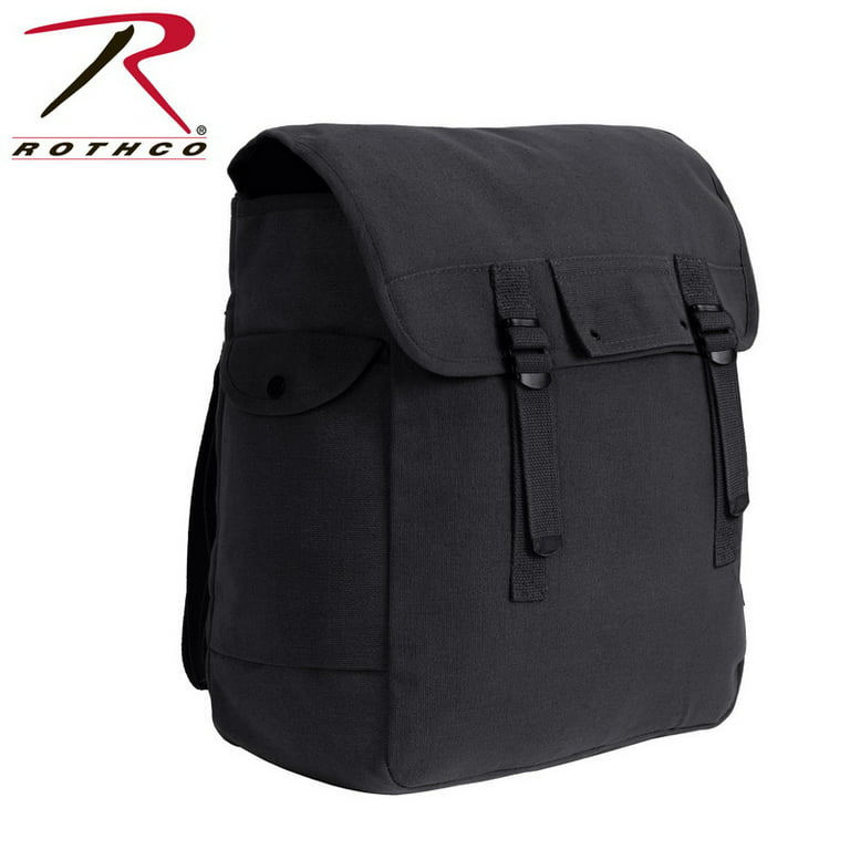 Rothco Black Canvas Jumbo Musette Bag - 2355 