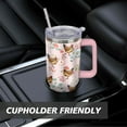 thumbnail image 6 of 40oz Rooster-Themed Tumbler with Handle & Straw | Stainless Steel Vacuum Insulated Travel Mug | Water Bottle for Coffee & Drinks | Chicken Decor Gift for Women & Girls, 6 of 6
