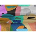 thumbnail image 5 of oneOone Velvet Pink Fabric Abstracts Sewing Material Print Fabric By The Yard 58 Inch Wide, 5 of 5