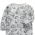 thumbnail image 6 of QEFJNO Newborn Baby Boys' 3-pack Sleep and Play Footies Pajamas One-Piece Sleeper Button Jumpsuit Cotton Cartoons PJs, 6 of 12