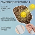 thumbnail image 2 of Pickleball Paddles Set Of 2, Fiberglass Surface, Animal, Leopard Print, 4 Balls & Bag, 2 of 5