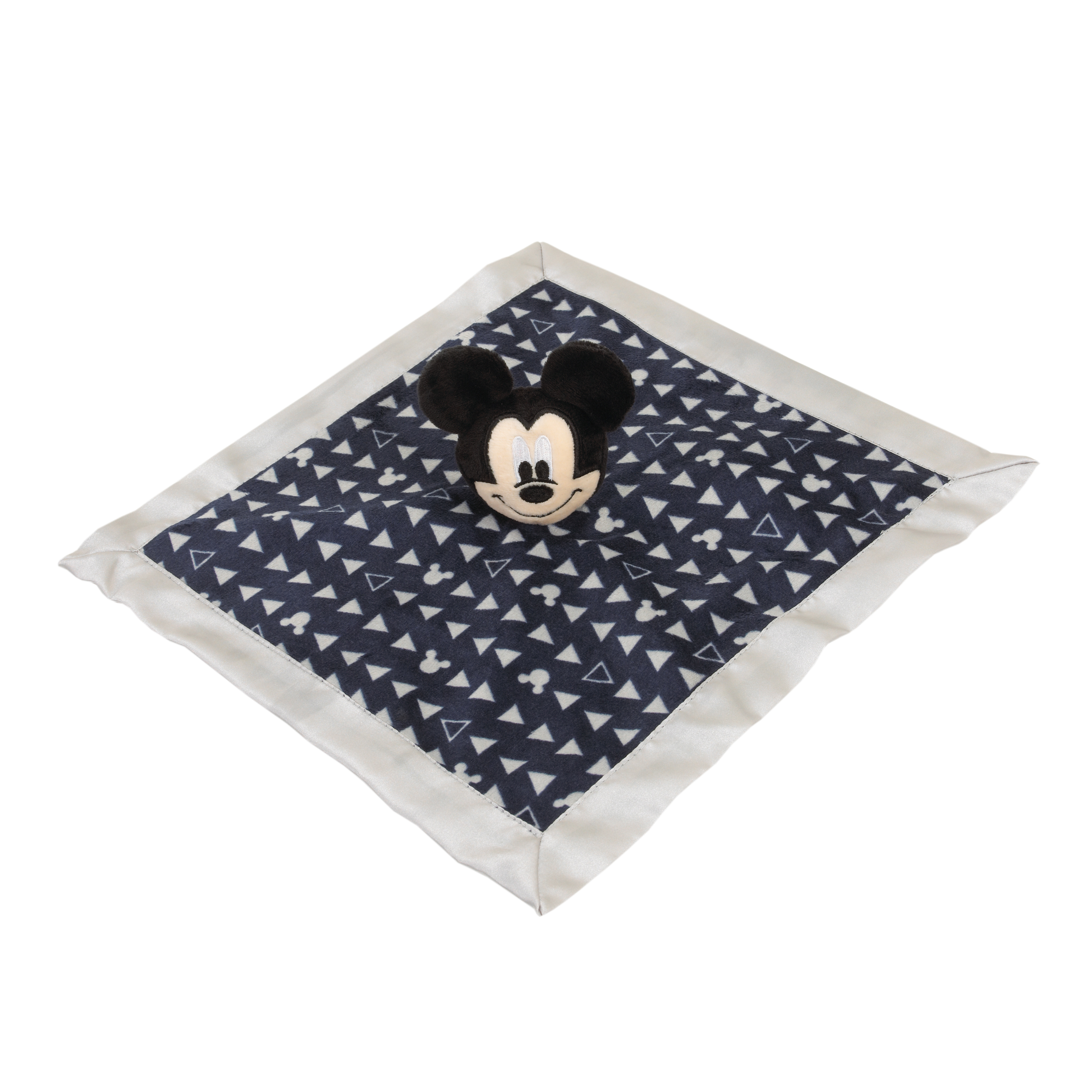 Disney Mickey Mouse Lovey Security Blanket, Navy/Grey - image 4 of 4
