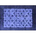 thumbnail image 1 of Ahgly Company Machine Washable Indoor Rectangle Oriental Blue Industrial Area Rugs, 4' x 6', 1 of 4