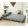 thumbnail image 2 of Jaxx 19436903 Avida Daybed Fold Out Queen Size Premium Boucle Sleek & Modern Lounge Sleeper for Relaxing & Overnight Guests - Dark Grey, 2 of 5