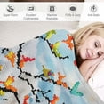 thumbnail image 3 of Orinice Birds Clouds Tree Warm Lightweight Blanket Soft Fleece Throw Blanket for All Seasons - Exquisite Gifts for Living Rooms Sofa Decor Cow Gifts Blanket 40x50in, 3 of 6