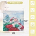thumbnail image 2 of SKYSONIC Christmas Santa Claus Presents Baby Muslin Washcloths Face Towel, 3 PCS Winter Snow Burp Cloths Cotton Wipes Infant Wash Cloth for Newborn Boys Girls 12"x12", 2 of 7
