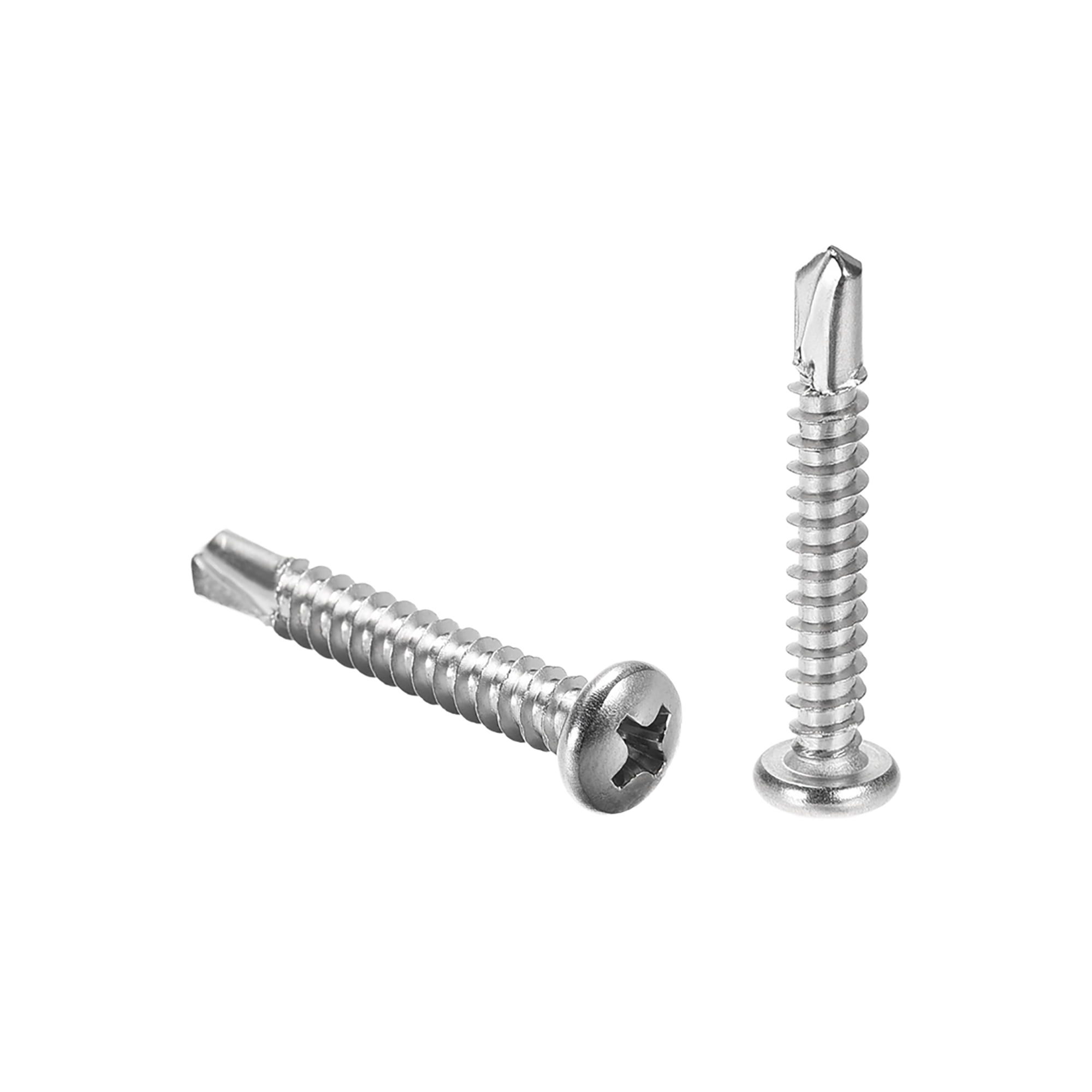 Details about   100pc Stainless Steel Self Drilling Tapping Screws #10 x 1 1/2" Phillips Pan 