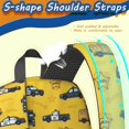 thumbnail image 5 of Police and Sheriff Yellow Pattern 17" School Backpacks for Teens,Waterproof Oxford Fabric,S-Shape Padded Straps for School,Travel,Hiking,Camping, 5 of 6