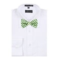 thumbnail image 2 of Men's Green Silk Self Tie Bowtie Tie Yourself Bow Ties, 2 of 2