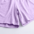 thumbnail image 4 of Cotton Stretchy Shorts for Women Casual Summer Tummy Control Workout Gym Athletic Running Yoga Shorts Elastic Waist Lounge Shorts Solid Color Homewear Shorts, 4 of 5